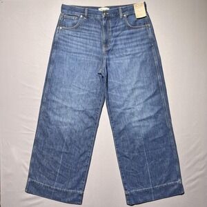 Madewell Superwide-Leg Jeans‎ Softdrape Edition Womens 32 Blue High Waist
